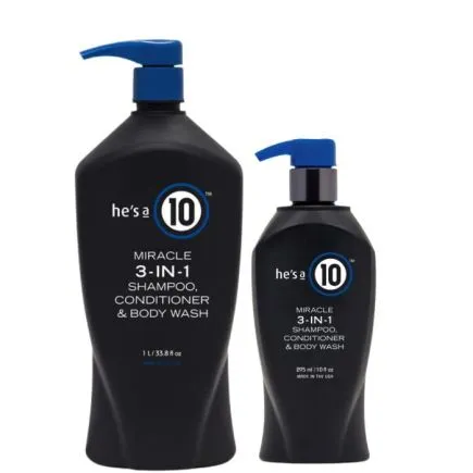 He's A 10 Men's 3-In-1 Daily Shampoo, conditioner & Body Wash